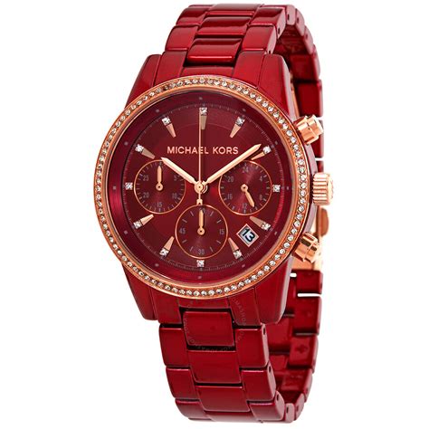 michael kors womens red watches|michael kors women watches clearance.